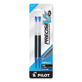 Pilot® Refill for Pilot Precise V7 RT Rolling Ball, Fine Conical Tip, Blue Ink, 2/Pack (PIL77279) Pack of 2