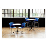 Safco® Reve GuestBistro Chair with Sled Base, Supports Up to 250 lb, 18" Seat Height, Blue Seat/Back, Silver Base, 2/Carton (SAF6804BU) Case of 2