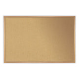 Ghent Natural Cork Bulletin Board with Frame, 48.5 x 48.5, Tan Surface, Oak Frame, Ships in 7-10 Business Days (GHEWK44) Each