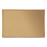 Ghent Natural Cork Bulletin Board with Frame, 60.5 x 36.5, Tan Surface, Oak Frame, Ships in 7-10 Business Days (GHEWK35) Each