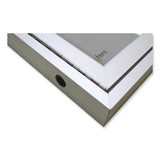 Ghent 2 Door Enclosed Vinyl Bulletin Board with Satin Aluminum Frame, 48 x 36, Silver Surface, Ships in 7-10 Business Days (GHEPA23648VX193) Each