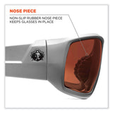 ergodyne® Skullerz Odin Safety Glasses, Matte Gray Nylon Impact Frame, Polarized Polycarbonate Lens, Ships in 1-3 Business Days (EGO50121) Each