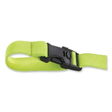 ergodyne® Squids 3150 Elastic Lanyard with Buckle, 2 lb Max Working Capacity, 18" to 48" Long, Lime, Ships in 1-3 Business Days (EGO19150) Each