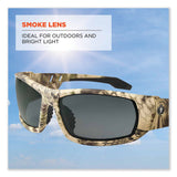ergodyne® Skullerz Odin Safety Glasses, Kryptek Highlander Nylon Impact Frame, Smoke Polycarbonate Lens, Ships in 1-3 Business Days (EGO50330) Each