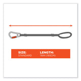 ergodyne® Squids 3148 Tool Lanyard w/XL Carabiner+Threaded Loop, 80 lb Max Work Capacity, 76", Orange/Black, Ships in 1-3 Business Days (EGO19148) Each