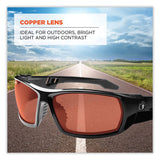 ergodyne® Skullerz Odin Safety Glasses, Black Nylon Impact Frame, Copper Polycarbonate Lens, Ships in 1-3 Business Days (EGO50020) Each