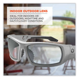 ergodyne® Skullerz Odin Safety Glasses, Matte Gray Nylon Impact Frame, Indoor/Outdoor Polycarbonate Lens, Ships in 1-3 Business Days (EGO50180) Each