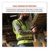 ergodyne® Squids 3135 Barcode Scanner Belt with Hook + Adaptor Strap, Small: 29" to 53" Long, Black, Ships in 1-3 Business Days (EGO19167) Each