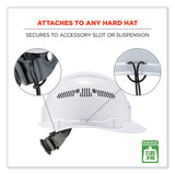 ergodyne® Squids 3158 Coiled Lanyard with Clamp, 2 lb Max Working Capacity, 12" to 48" Long, Black, Ships in 1-3 Business Days (EGO19158) Each