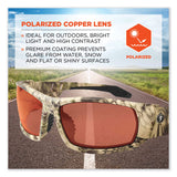 ergodyne® Skullerz Odin Safety Glasses, Kryptek Highlander Nylon Impact Frame, Polrizd Copper Polycarb Lens, Ships in 1-3 Business Days (EGO50321) Each