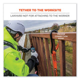 ergodyne® Squids 3148 Tool Lanyard w/XL Carabiner+Threaded Loop, 80 lb Max Work Capacity, 76", Orange/Black, Ships in 1-3 Business Days (EGO19148) Each