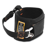 ergodyne® Squids 3114 Pull-On Wrist Lanyard w/Stainless Steel Carabiner, 3lb Max Work Capacity, 7.5", Black, Ships in 1-3 Business Days (EGO19056) Each