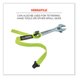ergodyne® Squids 3155 Elastic Lanyard with Clamp, 2 lb Max Working Capacity, 18" to 48" Long, Lime, Ships in 1-3 Business Days (EGO19155) Each