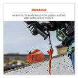 ergodyne® Squids 3148 Tool Lanyard w/XL Carabiner+Threaded Loop, 80 lb Max Work Capacity, 76", Orange/Black, Ships in 1-3 Business Days (EGO19148) Each