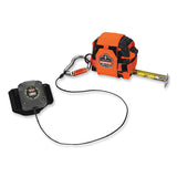 ergodyne® Squids 3002 Retractable Lanyard w/Carabiner+Belt-Loop Anchor, 2 lb Max Work Cap, 6" to 48", Gray, Ships in 1-3 Business Days (EGO19302) Each