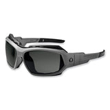 ergodyne® Skullerz Loki Safety Glasses/Goggles, Matte Gray Nylon Impact Frame, Polarized Smoke Polycarb Lens,Ships in 1-3 Business Days (EGO56131) Each