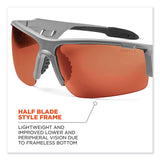 ergodyne® Skullerz Dagr Safety Glasses, Matte Gray Nylon Impact Frame, Polarized Copper Polycarbonate Lens, Ships in 1-3 Business Days (EGO52121) Each