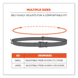 ergodyne® Squids 3135 Barcode Scanner Belt with Hook + Adaptor Strap, Large: 48" to 80" Long, Black, Ships in 1-3 Business Days (EGO19168) Each