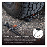 ergodyne® Squids 3011 Retractable Lanyard w/Tool+Swivel Anchor Carabiners, 8 lb Max Work Cap, 48", Black, Ships in 1-3 Business Days (EGO19311) Each