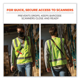 ergodyne® Squids 3137 Padded Barcode Scanner Lanyard Sling, 49" to 60" Long, Black, Ships in 1-3 Business Days (EGO19177) Each