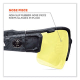 ergodyne® Skullerz Dagr Safety Glasses, Black Nylon Impact Frame, Yellow Polycarbonate Lens, Ships in 1-3 Business Days (EGO52050) Each