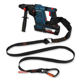 ergodyne® Squids 3129 Tool Lanyard w/Double-Locking Swivel Carabiner+Loop, 40 lb Max Work Cap, 76", Black, Ships in 1-3 Business Days (EGO19137) Each