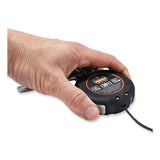 ergodyne® Squids 3011 Retractable Lanyard w/Tool+Swivel Anchor Carabiners, 8 lb Max Work Cap, 48", Black, Ships in 1-3 Business Days (EGO19311) Each