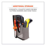 ergodyne® Squids 5540 Handheld Barcode Scanner Holster w/ Belt Loop, Small, 2.75x3.5x7.3, Polyester, Gray, Ships in 1-3 Business Days (EGO19180) Each