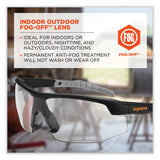 ergodyne® Skullerz Skoll Safety Glasses, Black Nylon Impact Frame, AntiFog, Indoor/Outdoor Polycarbon Lens, Ships in 1-3 Business Days (EGO59083) Each