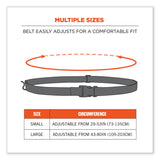 ergodyne® Squids 3135 Barcode Scanner Belt with Hook + Adaptor Strap, Small: 29" to 53" Long, Black, Ships in 1-3 Business Days (EGO19167) Each