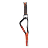 ergodyne® Squids 3149 Tool Lanyard with XL + Swivel Carabiners, 80 lb Max Work Capacity, 76", Orange/Black, Ships in 1-3 Business Days (EGO19149) Each