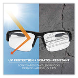 ergodyne® Skullerz Dagr Safety Glasses, Matte Black Nylon Impact Frame, Clear Polycarbonate Lens, Ships in 1-3 Business Days (EGO52400) Each