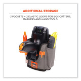 ergodyne® Squids 5543 Handheld Barcode Scanner Mount Holder w/Fastener Straps, 2 Comp, 3.5 x 2.5 x 7.3, Gray,Ships in 1-3 Business Days (EGO19185) Each