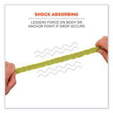 ergodyne® Squids 3100 Lanyard w/Aluminum Carabiner + Cinch-Loop, 10 lb Max Work Capacity, 42" to 54", Lime, Ships in 1-3 Business Days (EGO19013) Each