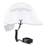 ergodyne® Squids 3157 Coiled Lanyard with Buckle, 2 lb Max Working Capacity, 12" to 48" Long, Black, Ships in 1-3 Business Days (EGO19156) Each