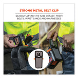 ergodyne® Squids 5541 Handheld Barcode Scanner Holster w/Belt Clip, 2 Comp, 2.75 x 3.5 x 7.3, Polyester,Gray,Ships in 1-3 Business Days (EGO19182) Each