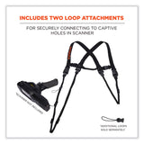 ergodyne® Squids 3132 Barcode Scanner Lanyard Harness, Large: 20" Arm Strap, 43" Long Lanyard Strap, Black, Ships in 1-3 Business Days (EGO19164) Each