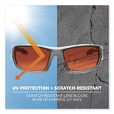 ergodyne® Skullerz Odin Safety Glasses, Matte Gray Nylon Impact Frame, Polarized Polycarbonate Lens, Ships in 1-3 Business Days (EGO50121) Each