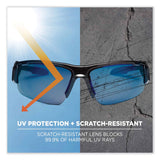 ergodyne® Skullerz Dagr Safety Glasses, Black Nylon Impact Frame, Blue Mirror Polycarbonate Lens, Ships in 1-3 Business Days (EGO52092) Each