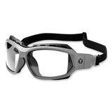 ergodyne® Skullerz Loki Safety Glasses/Goggles, Matte Gray Nylon Impact Frame, Anti-Fog Clear Polycarb Lens, Ships in 1-3 Business Days (EGO56103) Each