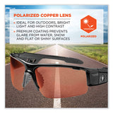 ergodyne® Skullerz Dagr Safety Glasses, Black Nylon Impact Frame, Polarized Copper Polycarbonate Lens, Ships in 1-3 Business Days (EGO52021) Each