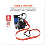 ergodyne® Squids 3148 Tool Lanyard w/XL Carabiner+Threaded Loop, 80 lb Max Work Capacity, 76", Orange/Black, Ships in 1-3 Business Days (EGO19148) Each