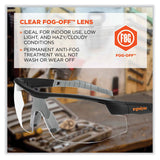 ergodyne® Skullerz Skoll Safety Glasses, Matte Black Nylon Impact Frame, Anti-Fog Clear Polycarbonate Lens, Ships in 1-3 Business Days (EGO59003) Each