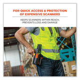 ergodyne® Squids 5540 Handheld Barcode Scanner Holster w/ Belt Loop, Small, 2.75x3.5x7.3, Polyester, Gray, Ships in 1-3 Business Days (EGO19180) Each