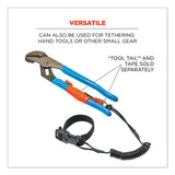 ergodyne® Squids 3157 Coiled Lanyard with Buckle, 2 lb Max Working Capacity, 12" to 48" Long, Black, Ships in 1-3 Business Days (EGO19156) Each