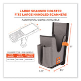 ergodyne® Squids 5540 Handheld Barcode Scanner Holster with Belt Loop, Large, 2.75x3.5x8, Polyester, Gray, Ships in 1-3 Business Days (EGO19181) Each