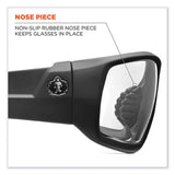 ergodyne® Skullerz Odin Safety Glasses, Matte Black Nylon Impact Frame, Anti-Fog Clear Polycarbonate Lens, Ships in 1-3 Business Days (EGO50403) Each