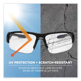 ergodyne® Skullerz Dagr Safety Glasses, Matte Black Nylon Impact Frame, Anti-Fog Clear Polycarbonate Lens, Ships in 1-3 Business Days (EGO52403) Each