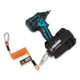 ergodyne® Squids 3130M Coiled Cable Lanyard with Carabiners, 5 lb Max Working Capacity, 6.5" to 48", Orange, Ships in 1-3 Business Days (EGO19131) Each