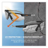 ergodyne® Skullerz Skoll Safety Glasses, Matte Black Nylon Impact Frame, Smoke Polycarbonate Lens, Ships in 1-3 Business Days (EGO59030) Each